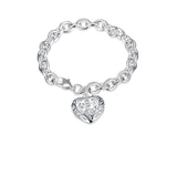 11 style silver Color Charm Bracelets For Women Heart Horse Charm Design Bracelets Korea Jewelry femme New Mymaebell.com 7