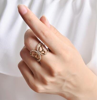 Butterfly Ring rings Mymaebell.com