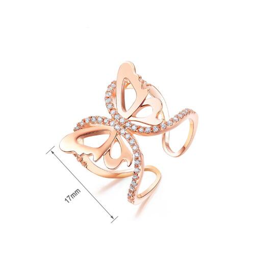 Butterfly Ring rings Mymaebell.com Rose Gold