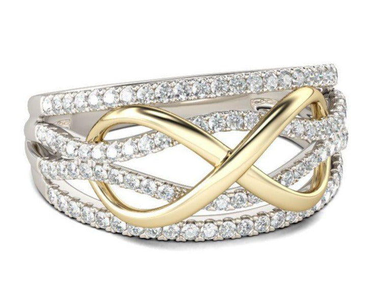 Separated wedding rings rings Mymaebell.com Two color 7