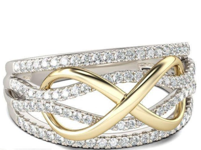 Separated wedding rings rings Mymaebell.com Two color With Box 12