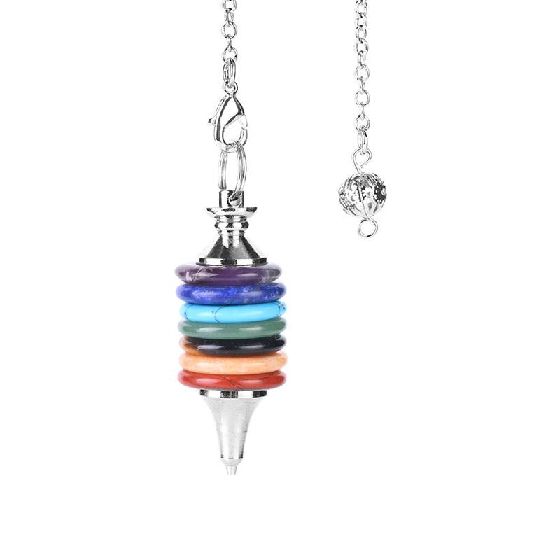 chakras divination pendulum necklace Mymaebell.com Seven chakras