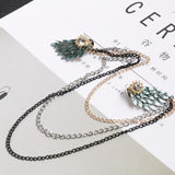Angle Wings Brooches Pins Blue Paint Alloy Metal Tassel Broche Mymaebell.com
