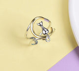 Animal Cat Jewelry rings Mymaebell.com