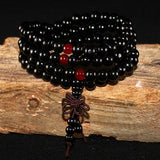 Beaded Knot black ebony Men Bracelets Bangles bracelet Mymaebell.com Black