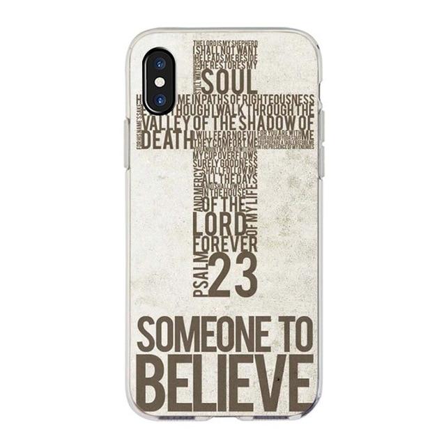 Bible verse Philippians Jesus Christ Christian Colorful Cute Phone Case for iPhone 8 7 6 6S Plus X XS MAX 5 5S SE XR 10 Cover iphone case Mymaebell.com