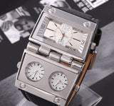 Big 2 Dials Antique Quartz Watch Military watch Mymaebell.com B