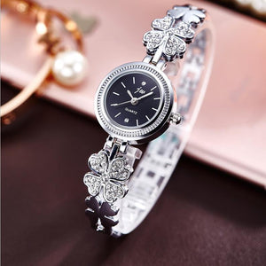 Bracelet ladies watch watch Mymaebell.com Silver black