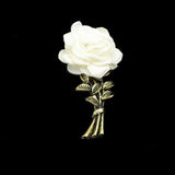 Breastpin Pin Golden Jewelry Rose Flower Banquet Stick Corsage Collar Pins Broche Mymaebell.com 16