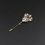 Breastpin Pin Golden Jewelry Rose Flower Banquet Stick Corsage Collar Pins Broche Mymaebell.com 11