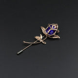 Breastpin Pin Golden Jewelry Rose Flower Banquet Stick Corsage Collar Pins Broche Mymaebell.com 5