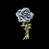 Breastpin Pin Golden Jewelry Rose Flower Banquet Stick Corsage Collar Pins Broche Mymaebell.com 18