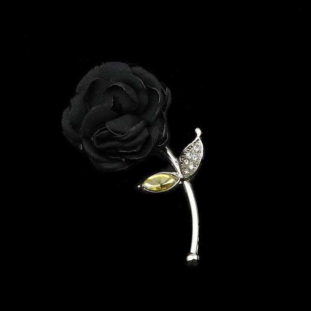 Breastpin Pin Golden Jewelry Rose Flower Banquet Stick Corsage Collar Pins Broche Mymaebell.com 19
