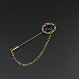 Breastpin Pin Golden Jewelry Rose Flower Banquet Stick Corsage Collar Pins Broche Mymaebell.com 9