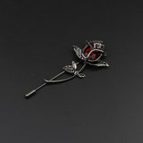 Breastpin Pin Golden Jewelry Rose Flower Banquet Stick Corsage Collar Pins Broche Mymaebell.com 1