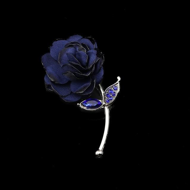 Breastpin Pin Golden Jewelry Rose Flower Banquet Stick Corsage Collar Pins Broche Mymaebell.com 20