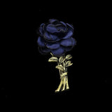Breastpin Pin Golden Jewelry Rose Flower Banquet Stick Corsage Collar Pins Broche Mymaebell.com 17