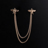 British Style Vintage Crystal Cross Broche Mymaebell.com 8