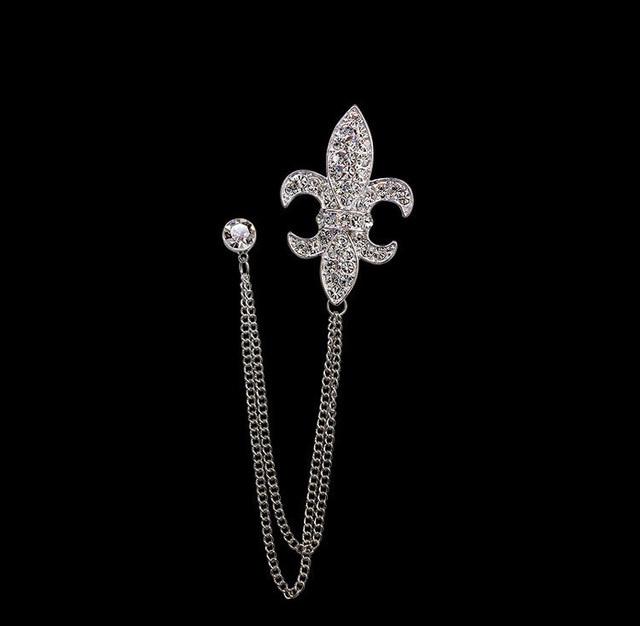British Style Vintage Crystal Cross Broche Mymaebell.com 31
