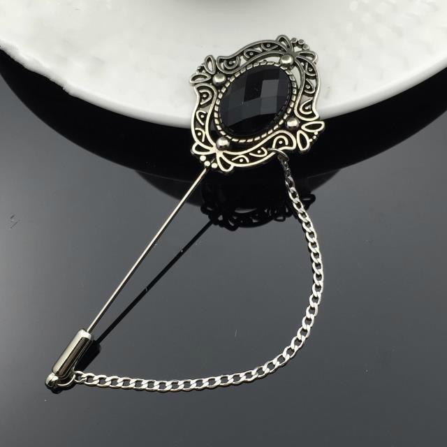 British Style Vintage Crystal Cross Broche Mymaebell.com 14