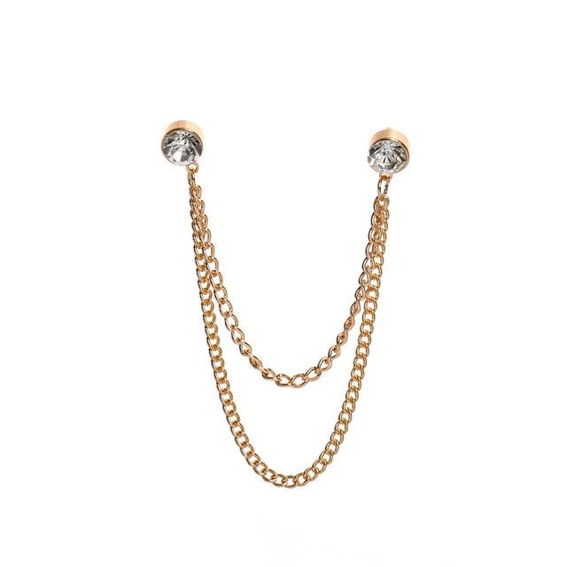 British Style Vintage Crystal Cross Broche Mymaebell.com 20