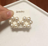 Cotton Beads Pearl Earrings Earring Mymaebell.com Cotton beads