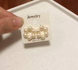 Cotton Beads Pearl Earrings Earring Mymaebell.com Ordinary beads small