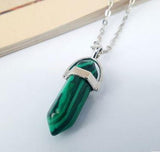 Crystal Necklace necklace Mymaebell.com Malachite