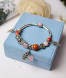 Mori simple blue sandstone ring beads children Beads Mymaebell.com Pink