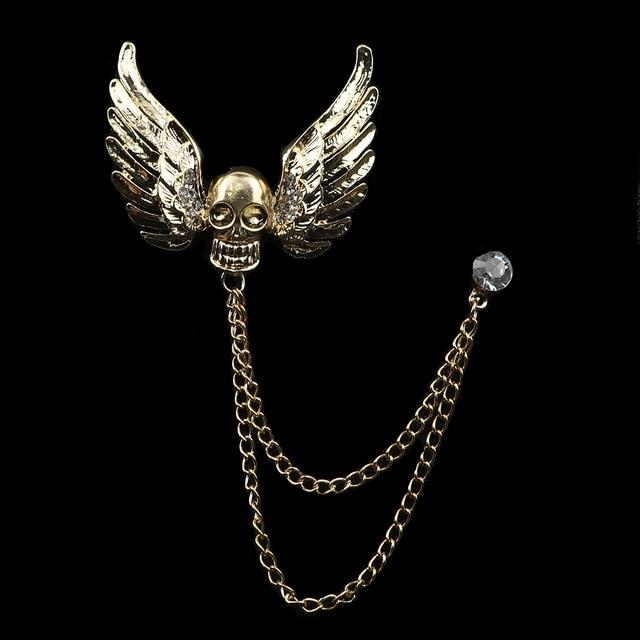 Eagle Angel Skull Anchor Badge Retro Pins Broche Mymaebell.com 51