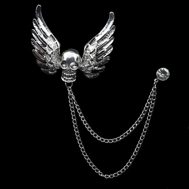 Eagle Angel Skull Anchor Badge Retro Pins Broche Mymaebell.com 50