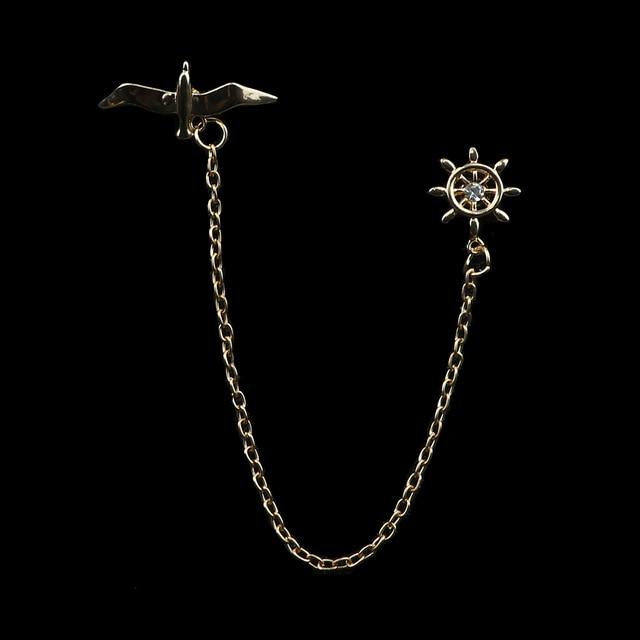 Eagle Angel Skull Anchor Badge Retro Pins Broche Mymaebell.com 37