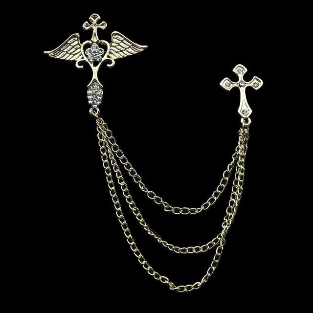 Eagle Angel Skull Anchor Badge Retro Pins Broche Mymaebell.com 47