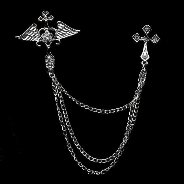 Eagle Angel Skull Anchor Badge Retro Pins Broche Mymaebell.com 46