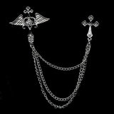 Eagle Angel Skull Anchor Badge Retro Pins Broche Mymaebell.com 46