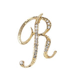 Fashion clothing accessories 26 English alphabet brooches broches Mymaebell.com R