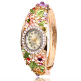 Flower diamond bracelet watch ladies bracelet watch watch Mymaebell.com Color