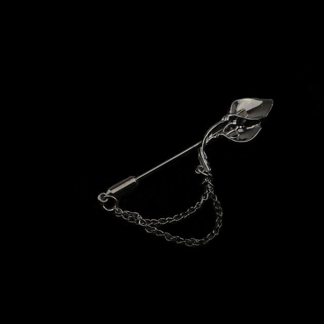 Gold/Black Leaf Pin Broche Mymaebell.com 9