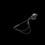 Gold/Black Leaf Pin Broche Mymaebell.com 9