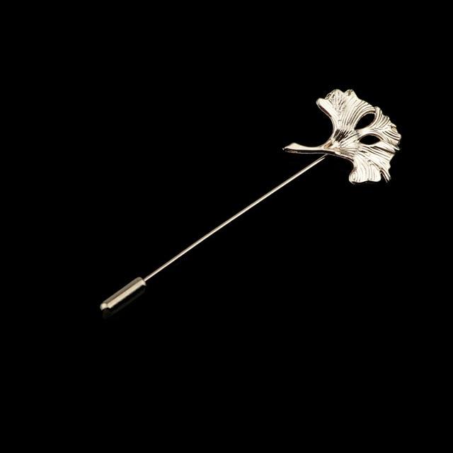 Gold/Black Leaf Pin Broche Mymaebell.com 17