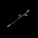 Gold/Black Leaf Pin Broche Mymaebell.com 1