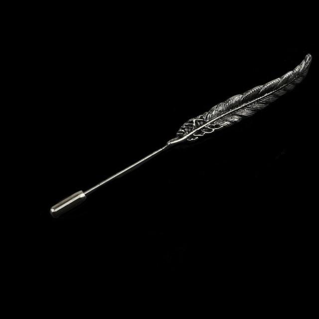 Gold/Black Leaf Pin Broche Mymaebell.com 14