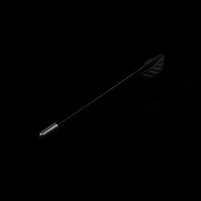 Gold/Black Leaf Pin Broche Mymaebell.com 19