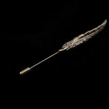 Gold/Black Leaf Pin Broche Mymaebell.com 13