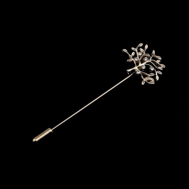 Gold/Black Leaf Pin Broche Mymaebell.com 22