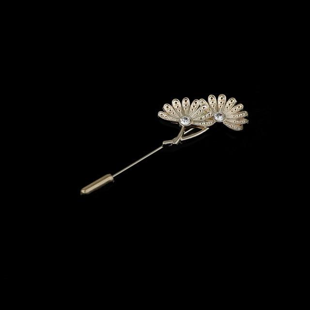 Gold/Black Leaf Pin Broche Mymaebell.com 23