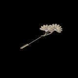 Gold/Black Leaf Pin Broche Mymaebell.com 23