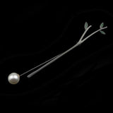 Gold/Black Leaf Pin Broche Mymaebell.com 11