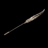 Gold/Black Leaf Pin Broche Mymaebell.com 12