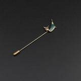 Golden Anchor Flower Brooch Breastpin Pin Men's Broche Mymaebell.com 9